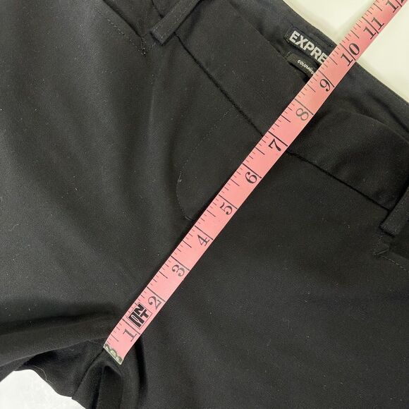 Express Columnist Dress Pants Womens 2 R Black Mid Rise Boot Cut Pockets Career - Picture 7 of 11